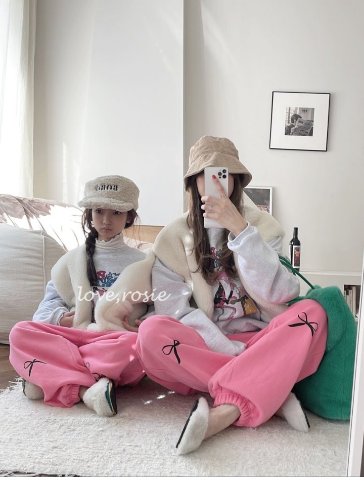 Love Rosie - Korean Women Fashion - #momslook - Ribbon Fleece Jogger Pants (Mom) - 11