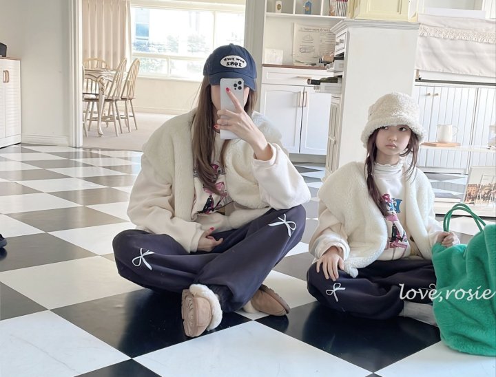 Love Rosie - Korean Women Fashion - #momslook - Ribbon Fleece Jogger Pants (Mom) - 7