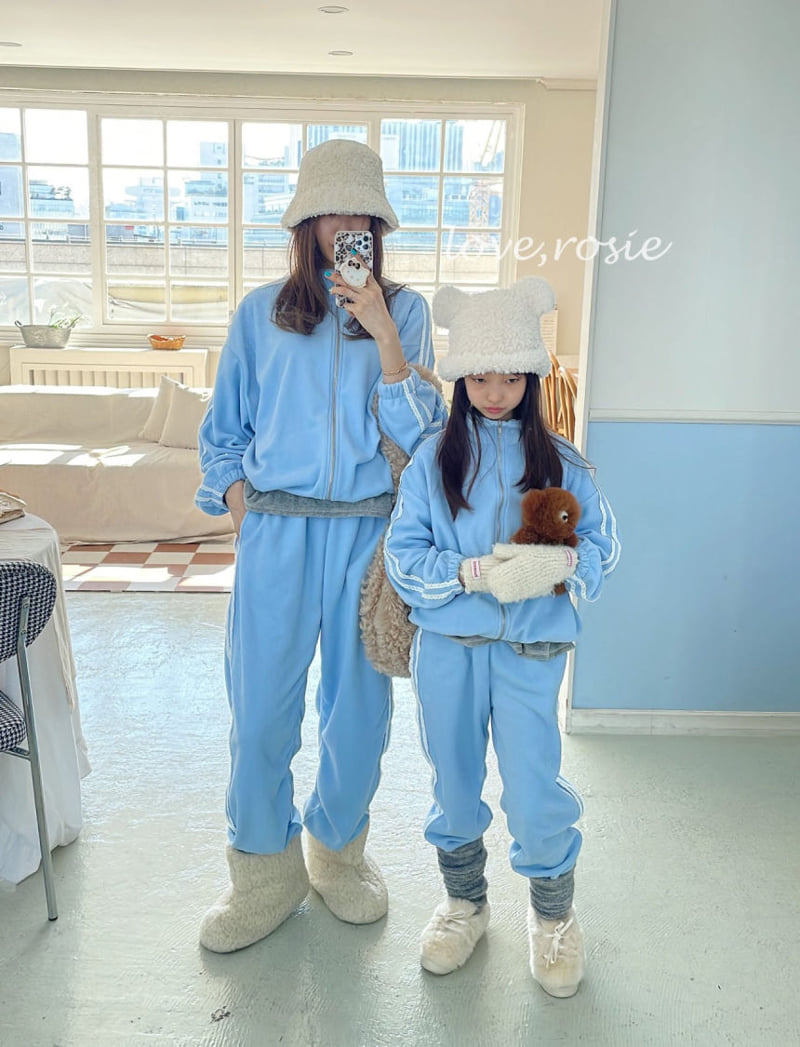Love Rosie - Korean Women Fashion - #womensfashion - Eyelet Lace Track Set (Mom)