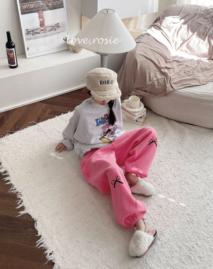 Love Rosie - Korean Women Fashion - #womensfashion - Ribbon Fleece Jogger Pants (Mom) - 12