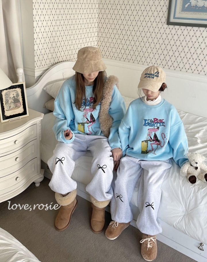 Love Rosie - Korean Women Fashion - #womensfashion - Ribbon Fleece Jogger Pants (Mom) - 8