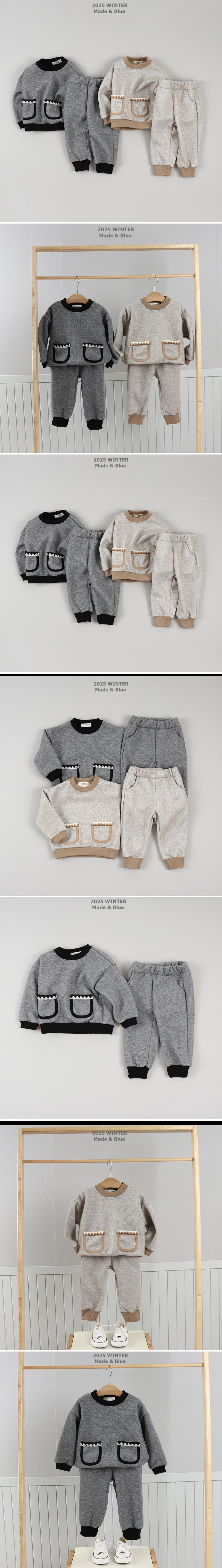Made Blue - Korean Children Fashion - #childrensboutique - Jace Top Bottom Set