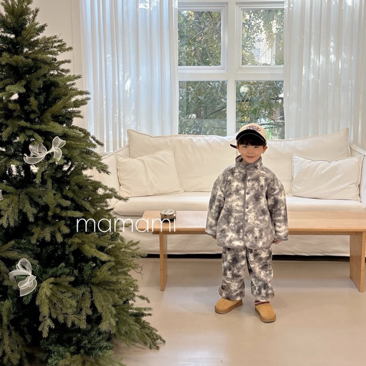Mamami - Korean Children Fashion - #Kfashion4kids - Water Printed Fleece Pants - 12