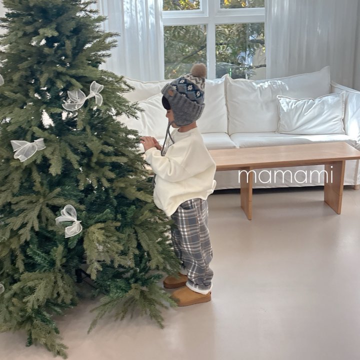Mamami - Korean Children Fashion - #childofig - Cozy Check Pants - 7