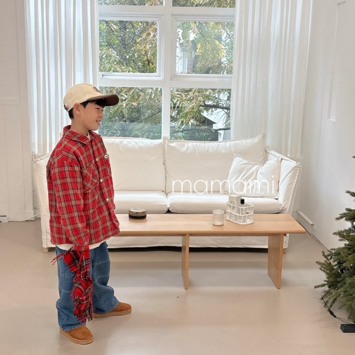 Mamami - Korean Children Fashion - #childofig - Merry Check Shirt - 5