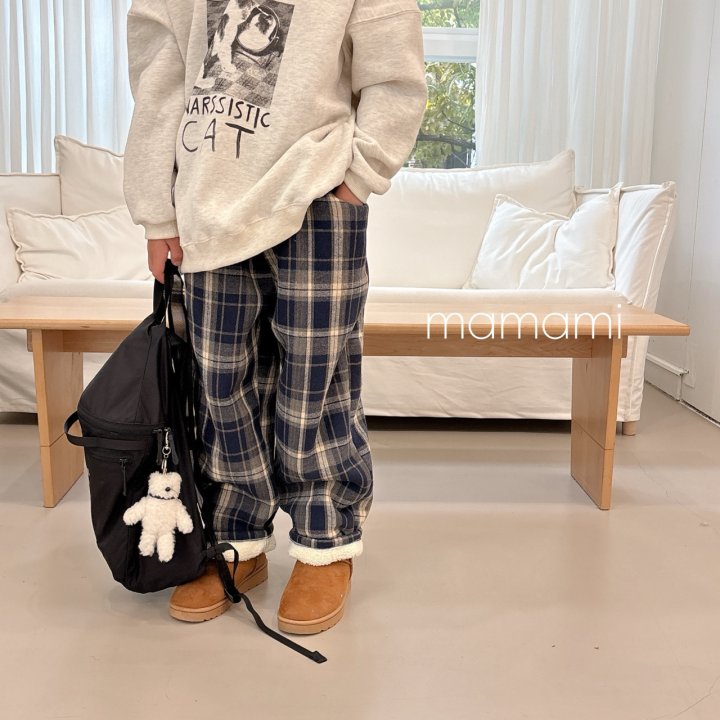 Mamami - Korean Children Fashion - #childrensboutique - Cozy Check Pants - 9