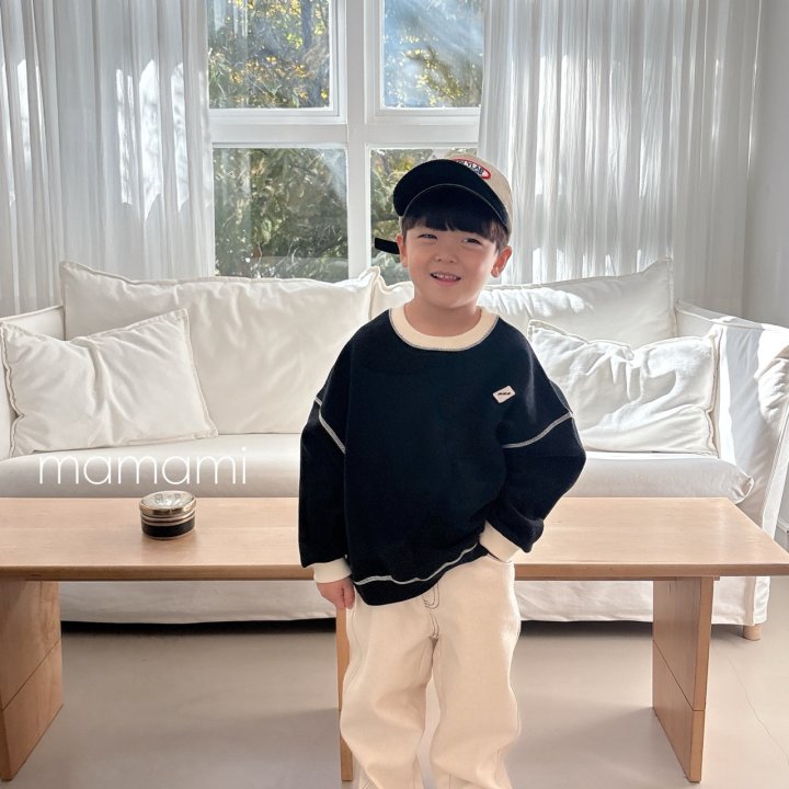 Mamami - Korean Children Fashion - #discoveringself - Signature Stitch Sweatshirt - 8