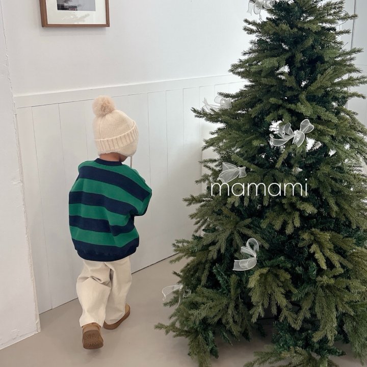 Mamami - Korean Children Fashion - #fashionkids - Big Line Sweatshirt (Kids) - 12