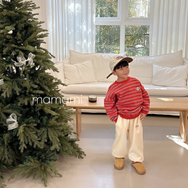 Mamami - Korean Children Fashion - #fashionkids - Tone Up Stripe Sweatshirt (Junior) - 5