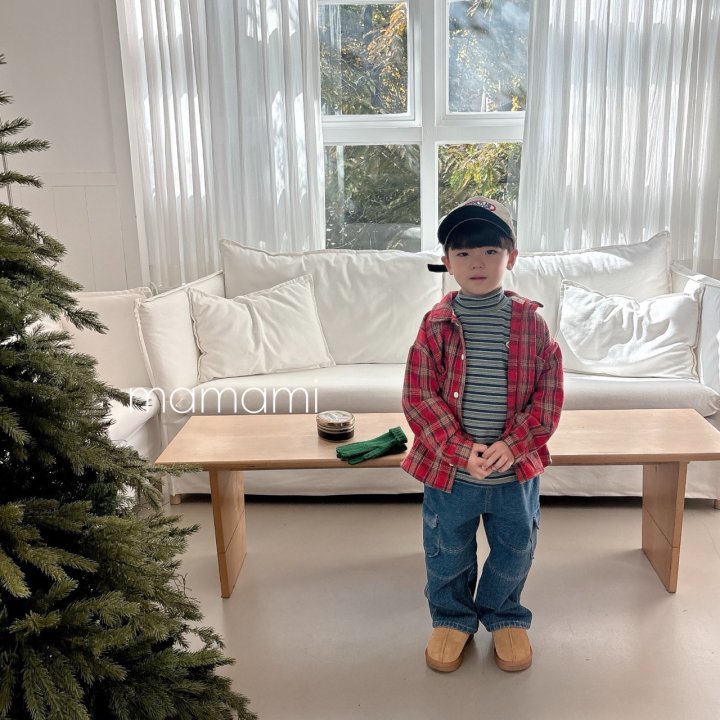 Mamami - Korean Children Fashion - #fashionkids - Merry Check Shirt - 10
