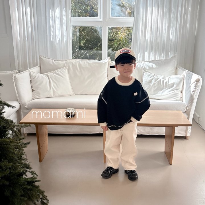 Mamami - Korean Children Fashion - #fashionkids - Signature Stitch Sweatshirt - 9