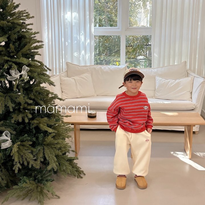 Mamami - Korean Children Fashion - #kidsshorts - Tone Up Stripe Sweatshirt (Junior) - 6