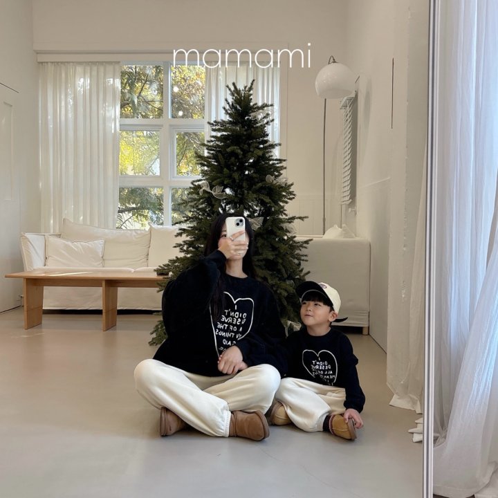 Mamami - Korean Children Fashion - #kidsshorts - Heart Heart Sweatshirt - 12
