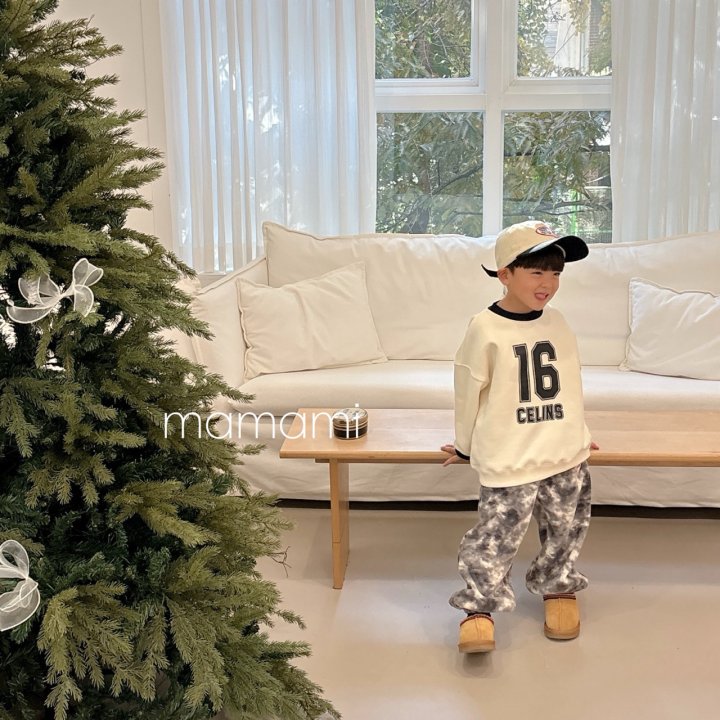 Mamami - Korean Children Fashion - #kidsstore - Water Printed Fleece Pants - 10