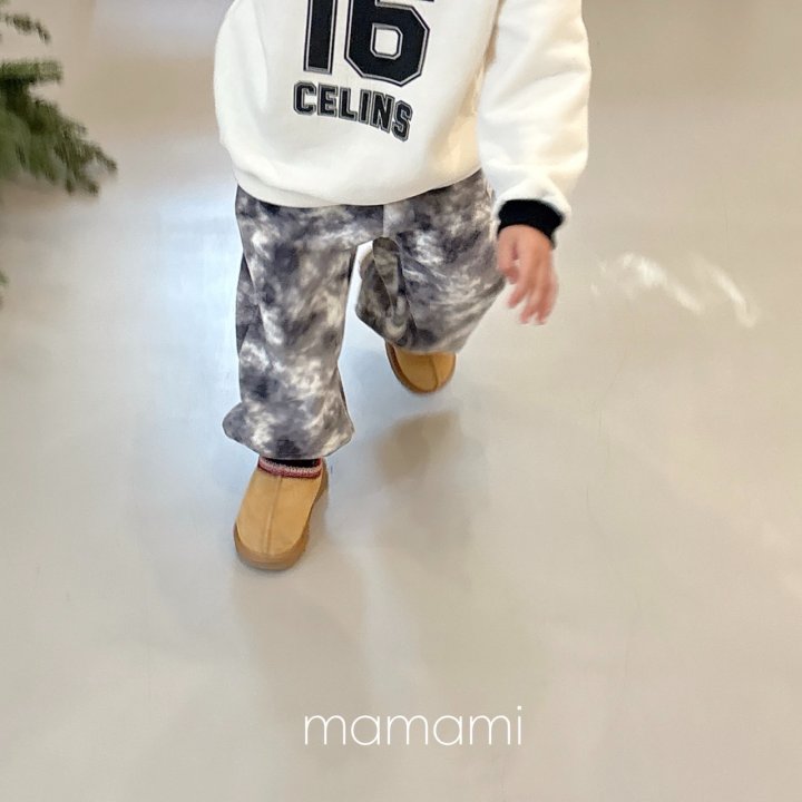 Mamami - Korean Children Fashion - #kidzfashiontrend - Water Printed Fleece Pants - 11