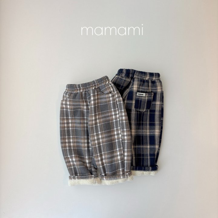 Mamami - Korean Children Fashion - #kidzfashiontrend - Cozy Check Pants