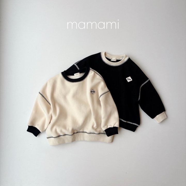 Mamami - Korean Children Fashion - #kidzfashiontrend - Signature Stitch Sweatshirt - 12