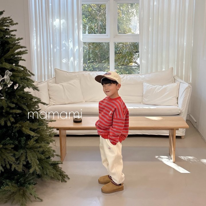 Mamami - Korean Children Fashion - #littlefashionista - Tone Up Stripe Sweatshirt (Junior) - 10