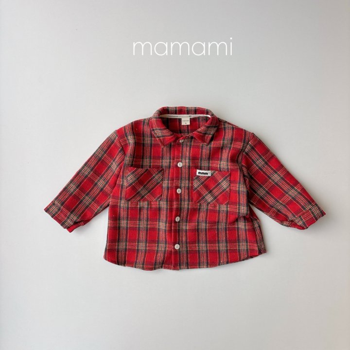 Mamami - Korean Children Fashion - #littlefashionista - Merry Check Shirt