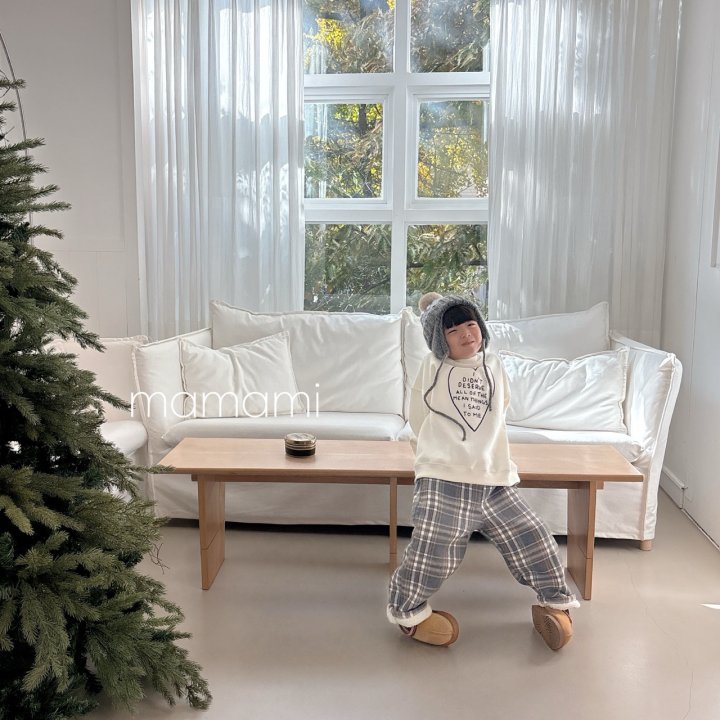 Mamami - Korean Children Fashion - #littlefashionista - Cozy Check Pants - 4