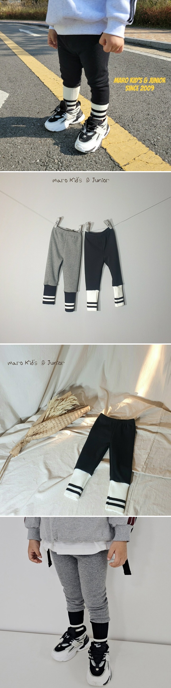 Maro - Korean Children Fashion - #Kfashion4kids - Mink Cuff Leggings