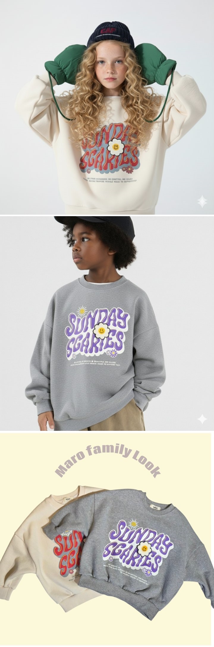 Maro - Korean Children Fashion - #Kfashion4kids - Sunday Sweatshirt