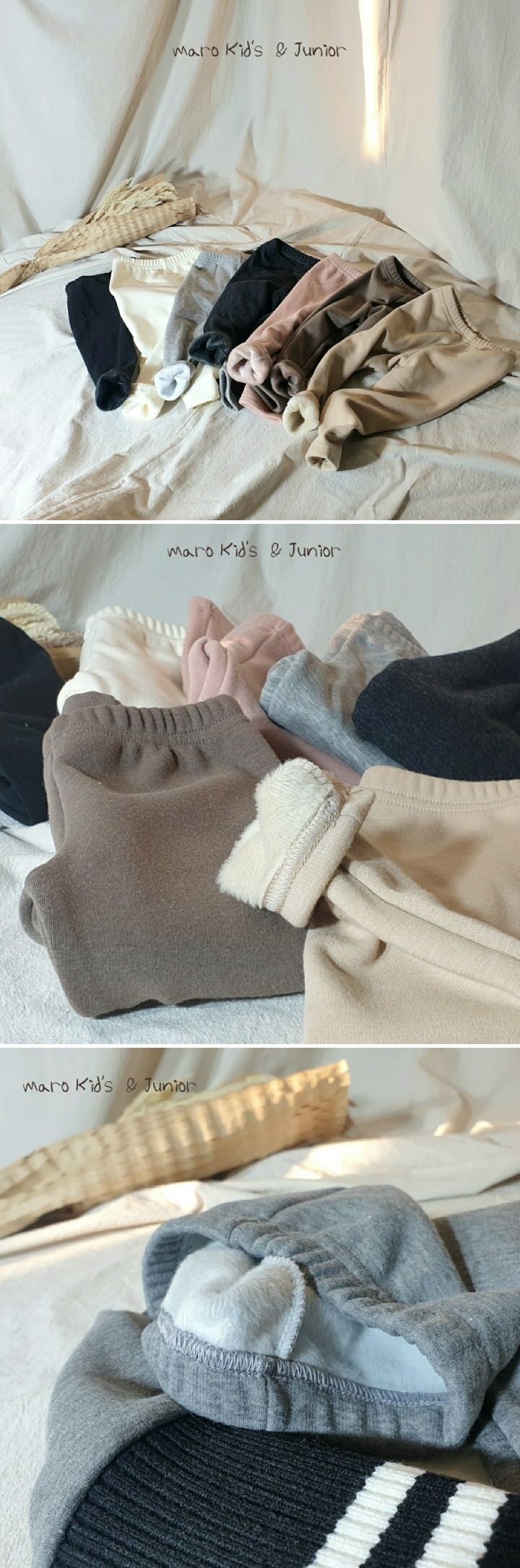 Maro - Korean Children Fashion - #littlefashionista - Mink Basic Leggings