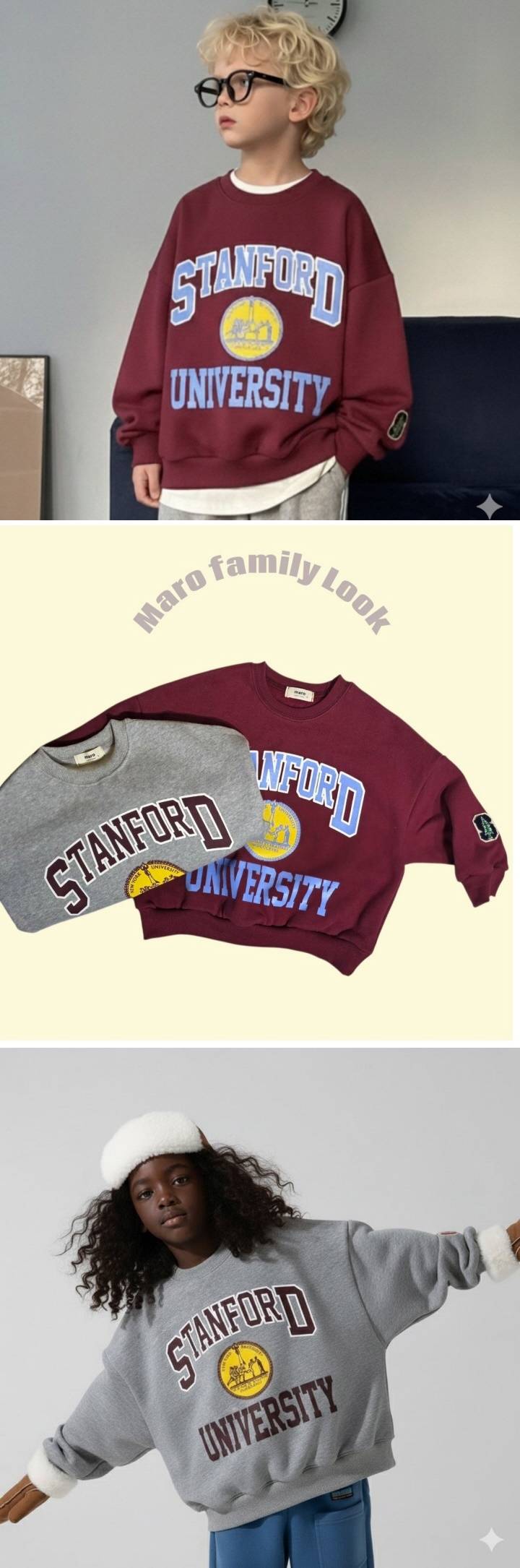 Maro - Korean Women Fashion - #thelittlethings - Stanford Sweatshirt (Adult)