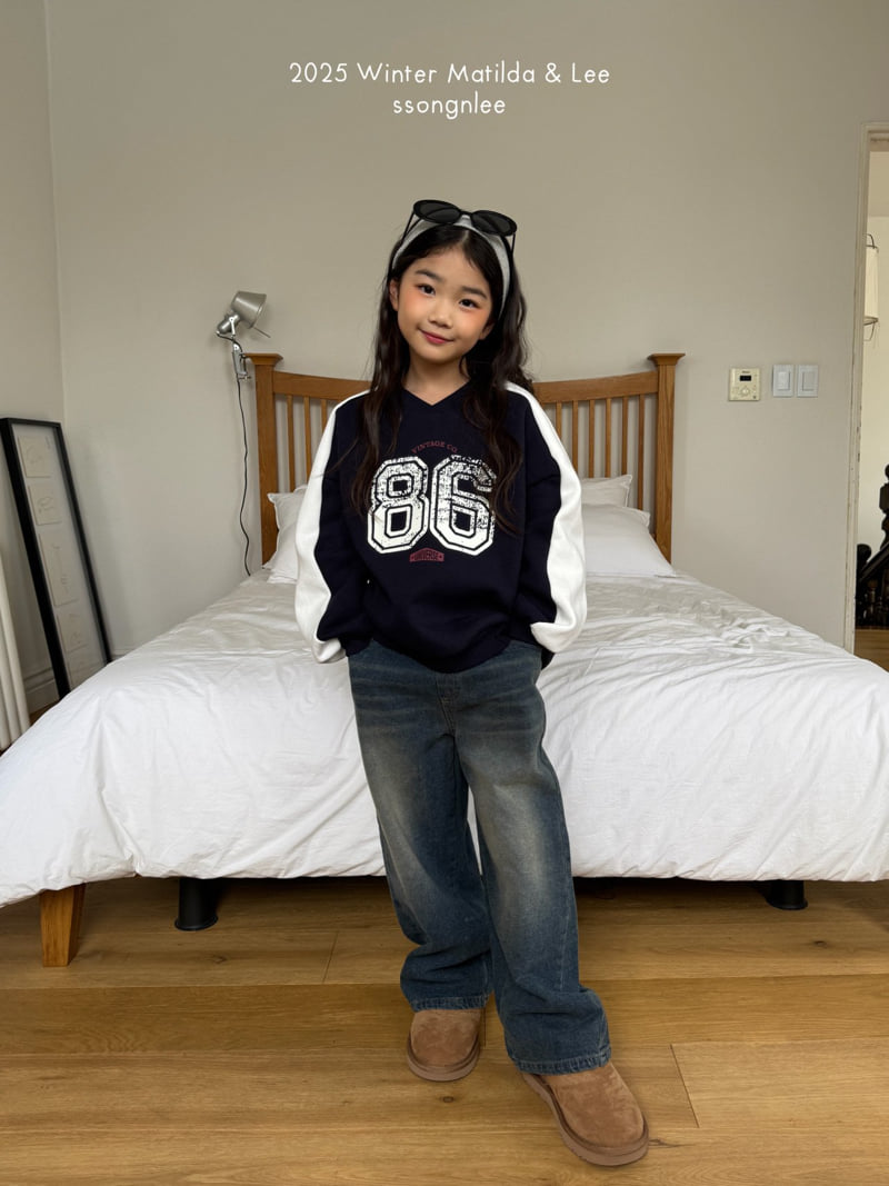 Matilda & Lee - Korean Children Fashion - #Kfashion4kids - Vintage V Neck Sweatshirt - 10