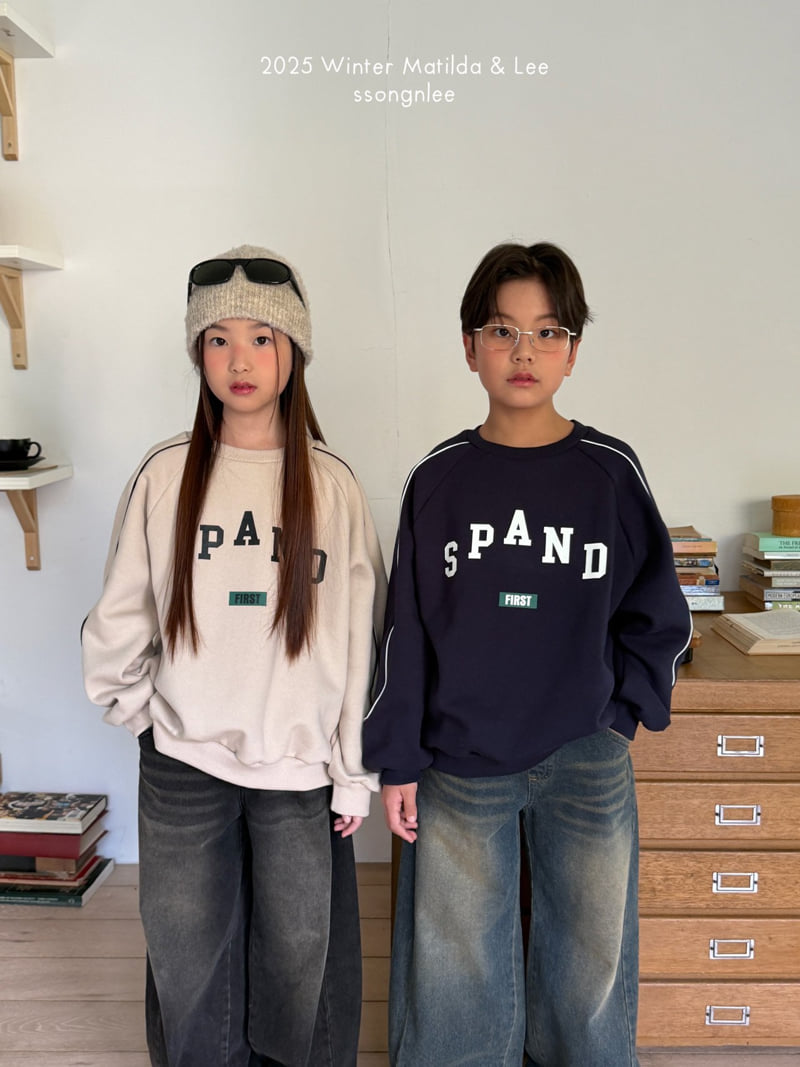 Matilda & Lee - Korean Children Fashion - #Kfashion4kids - Spanned Line Sweatshirt - 11