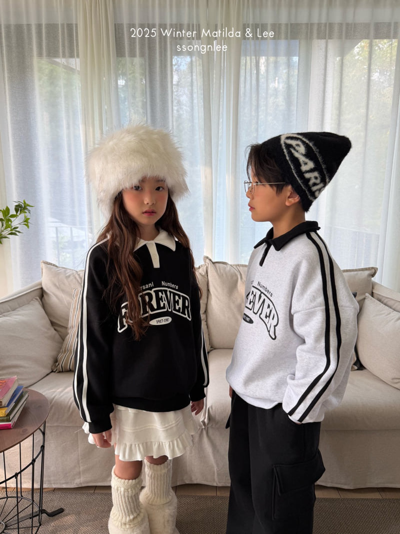 Matilda & Lee - Korean Children Fashion - #childofig - Forever Collar Sweatshirt - 10