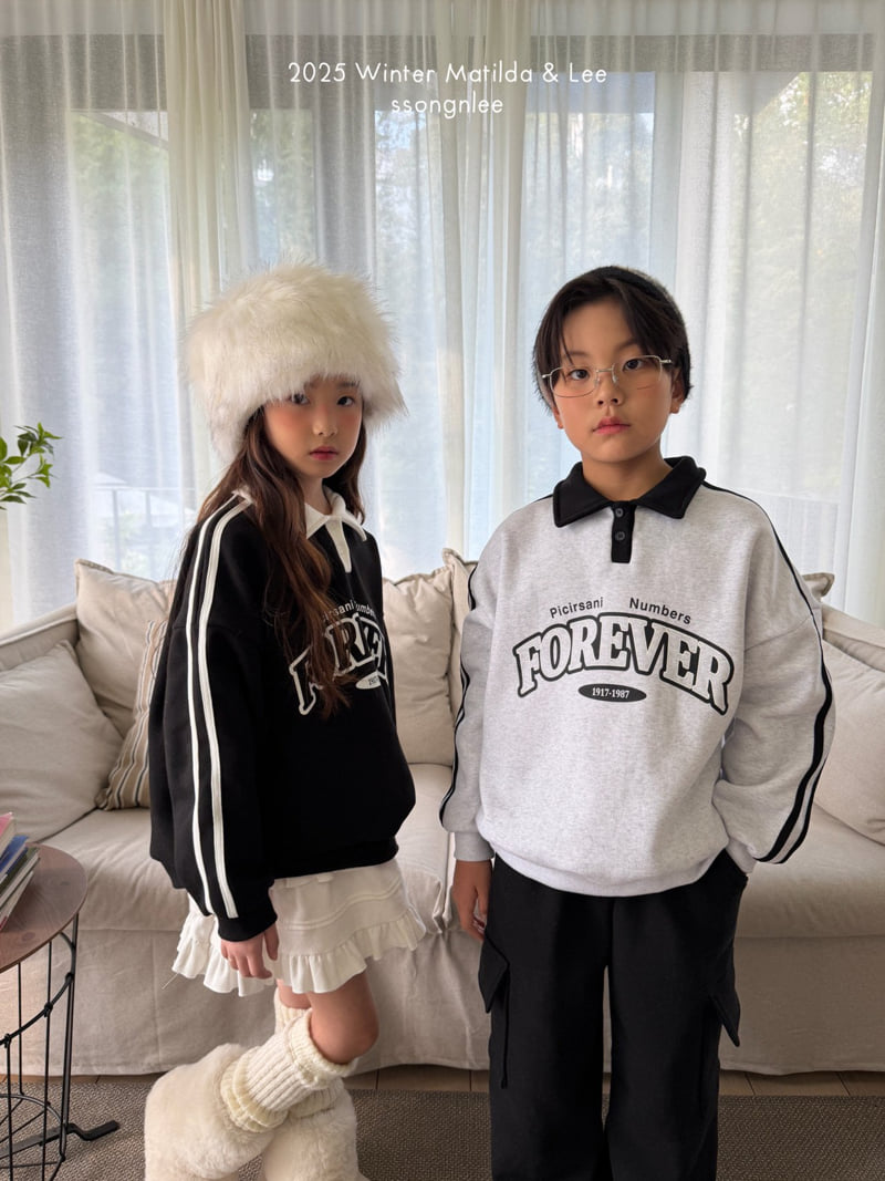 Matilda & Lee - Korean Children Fashion - #childofig - Forever Collar Sweatshirt - 9