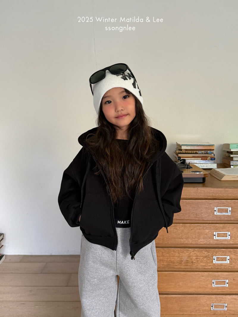 Matilda & Lee - Korean Children Fashion - #childofig - Cubic Lettering Zip-up Hood - 7