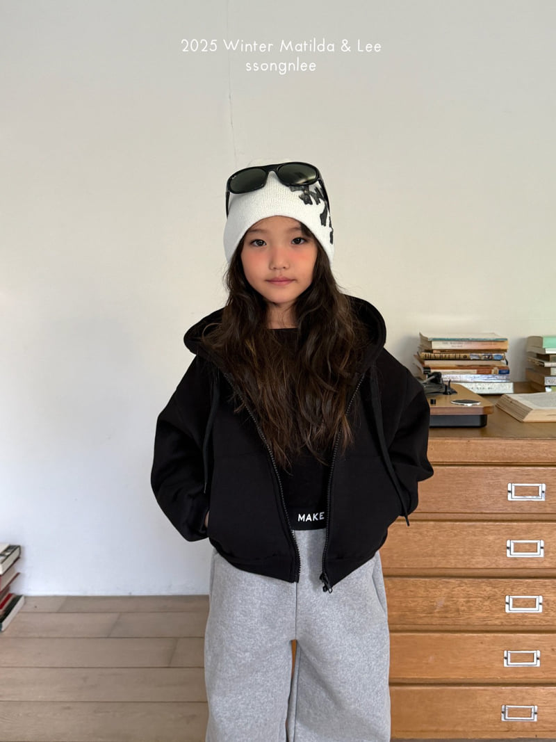 Matilda & Lee - Korean Children Fashion - #childofig - Cubic Lettering Zip-up Hood - 8