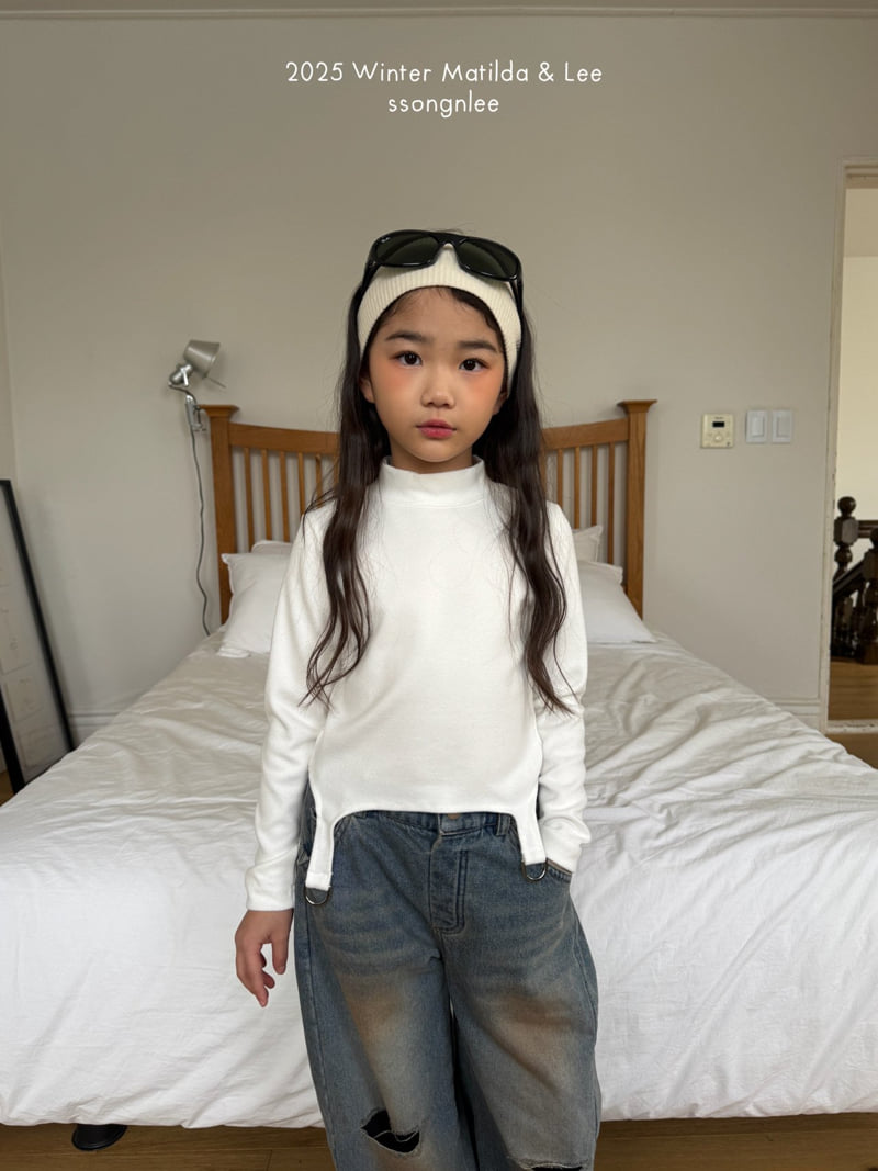Matilda & Lee - Korean Children Fashion - #stylishchildhood - D-ring Half Turtleneck Tee - 4