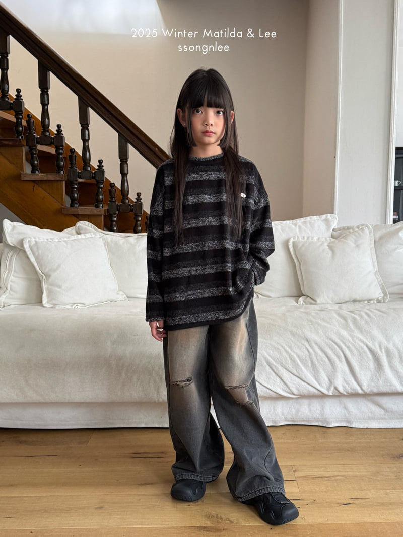 Matilda & Lee - Korean Children Fashion - #childofig - Mono Stripe Knit - 9