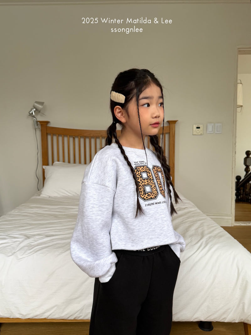 Matilda & Lee - Korean Children Fashion - #childofig - Leo Crop Sweatshirt - 6