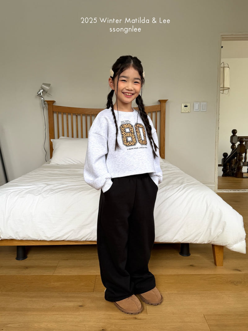 Matilda & Lee - Korean Children Fashion - #childofig - Leo Crop Sweatshirt - 7