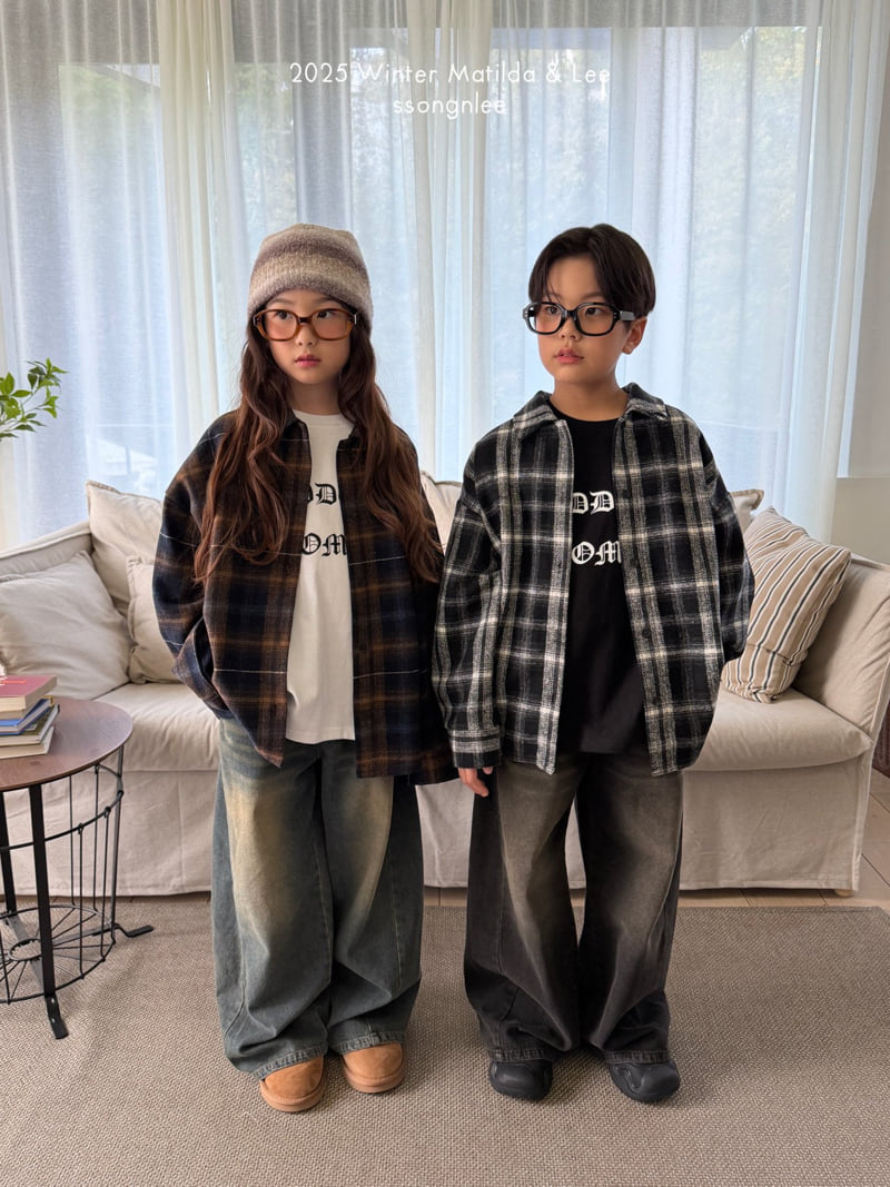 Matilda & Lee - Korean Children Fashion - #childofig - Cozy Check Shirt - 5