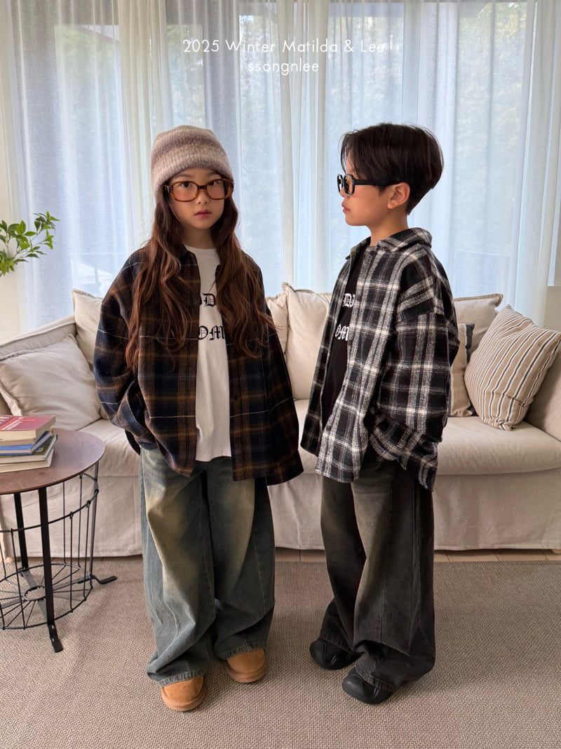 Matilda & Lee - Korean Children Fashion - #childofig - Cozy Check Shirt - 6