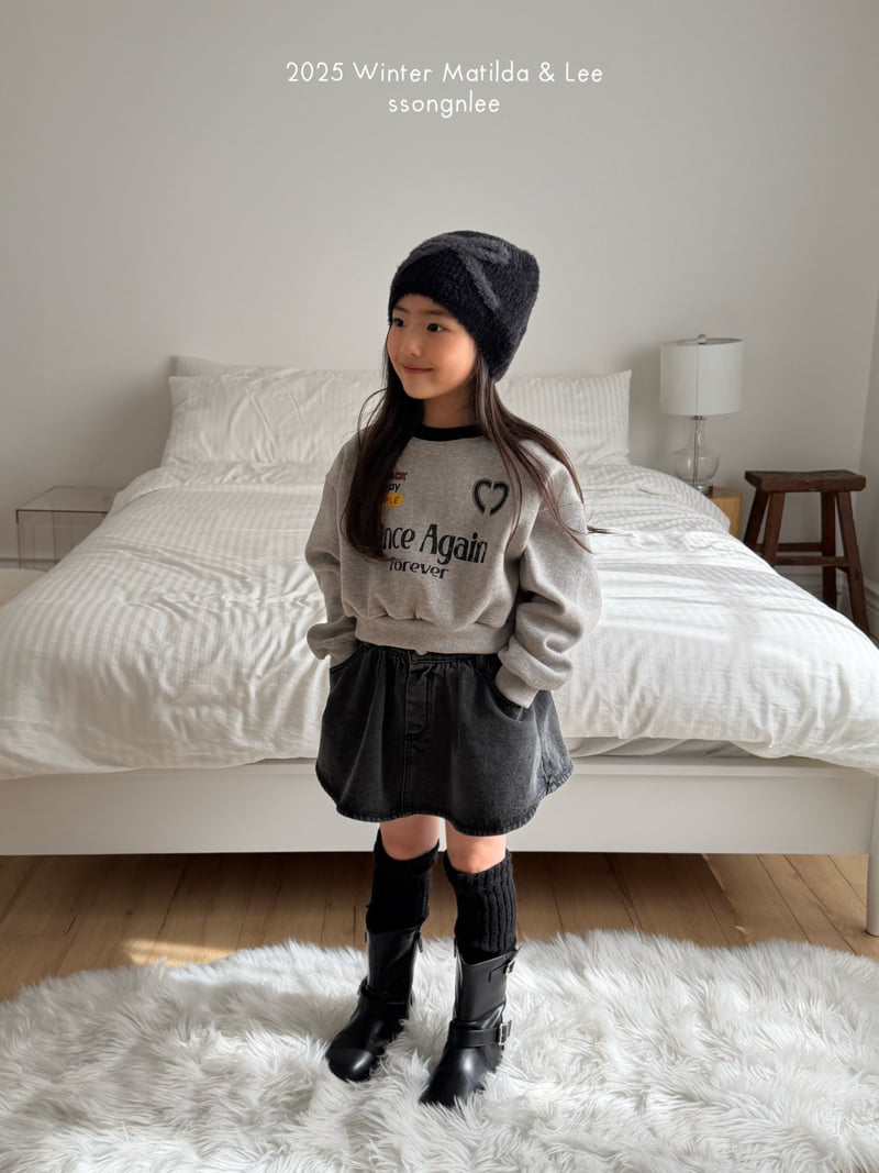 Matilda & Lee - Korean Children Fashion - #childofig - Once Crop Sweatshirt - 3