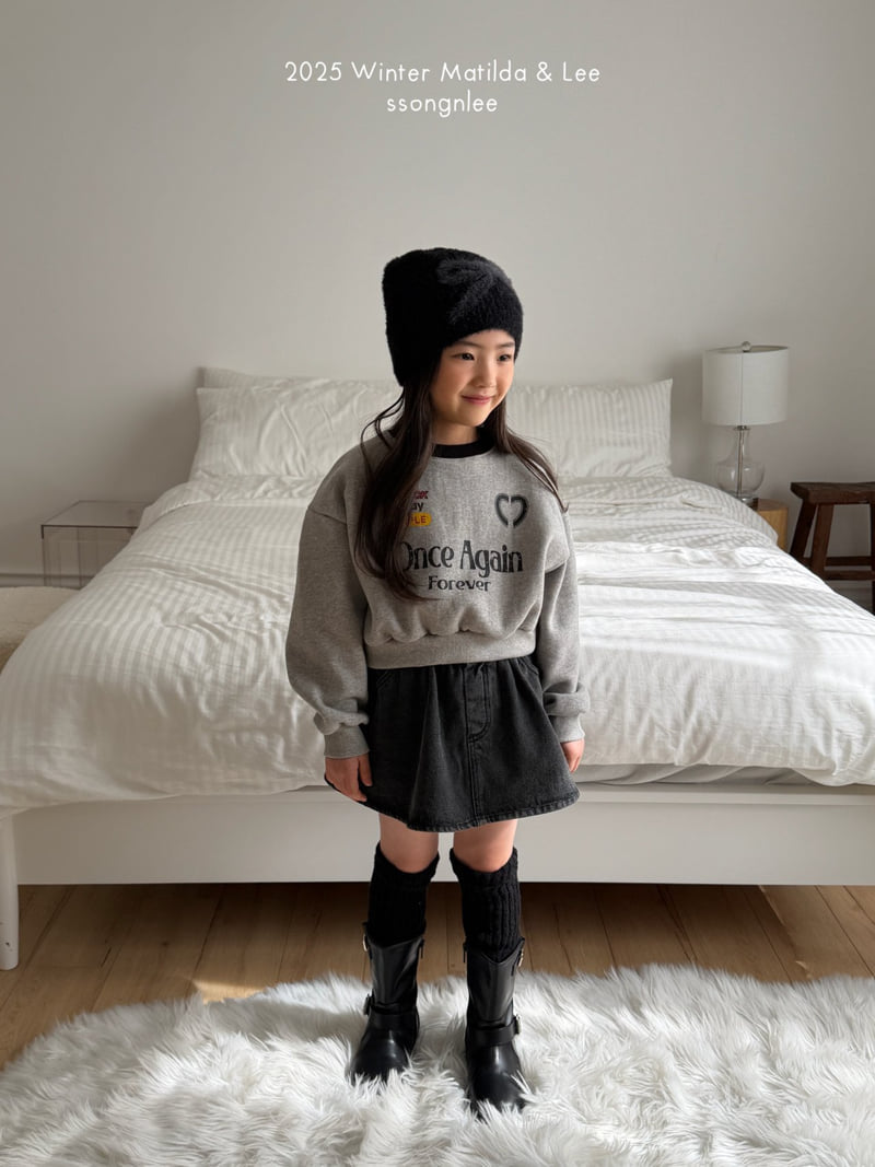 Matilda & Lee - Korean Children Fashion - #childofig - Once Crop Sweatshirt - 4