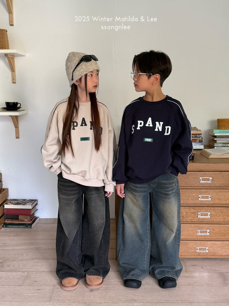 Matilda & Lee - Korean Children Fashion - #childofig - Spanned Line Sweatshirt - 3