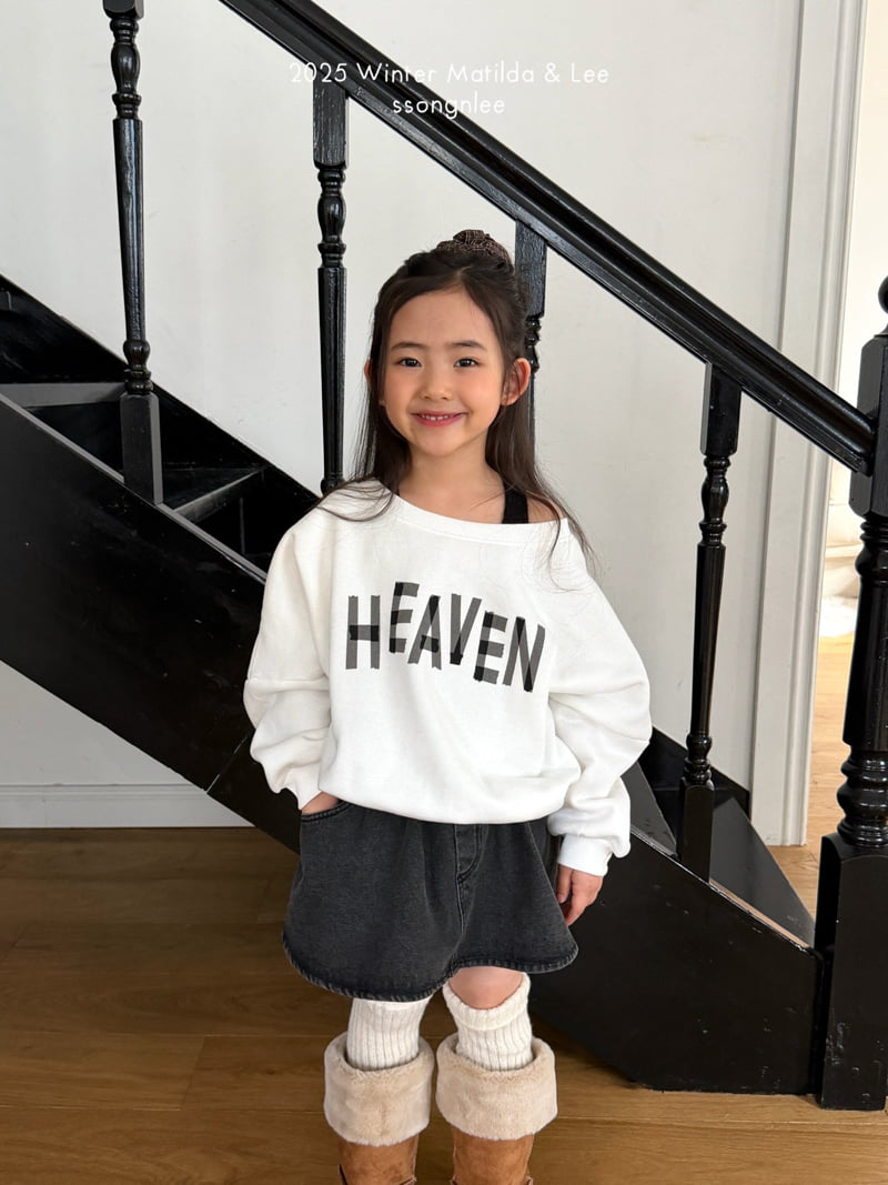 Matilda & Lee - Korean Children Fashion - #childofig - Heaven Off Shoulder Sweatshirt