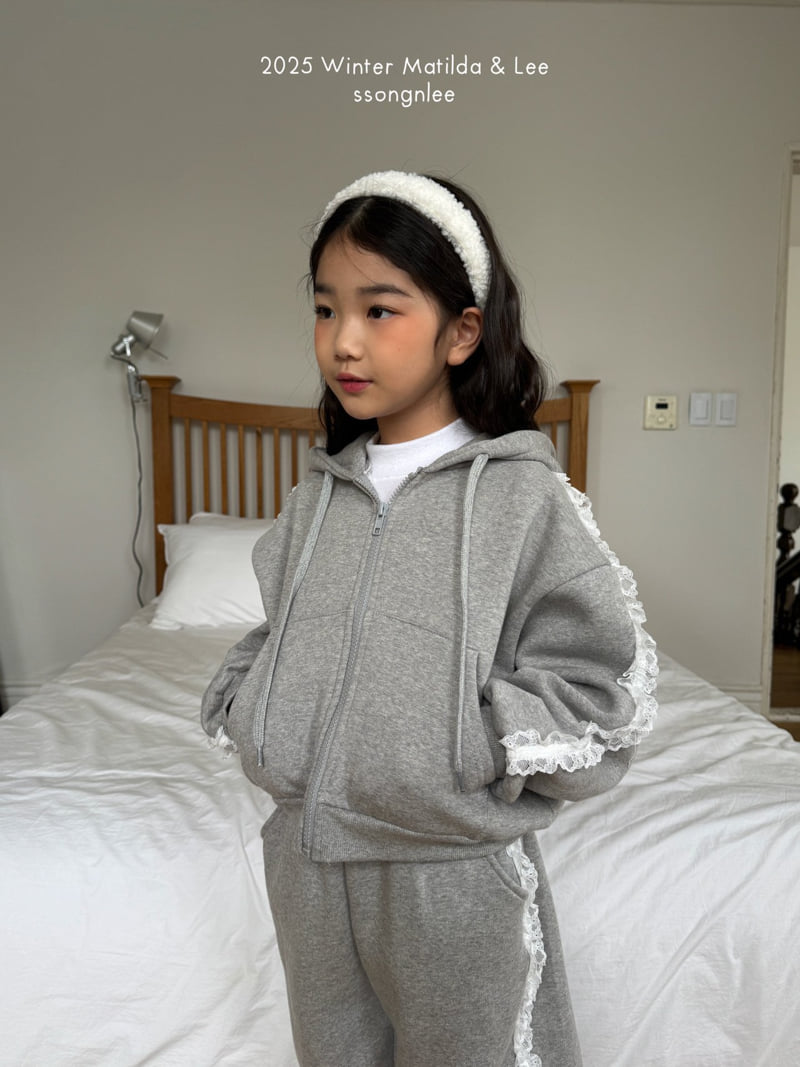 Matilda & Lee - Korean Children Fashion - #childofig - Winter Lace Zip-up Hood - 10