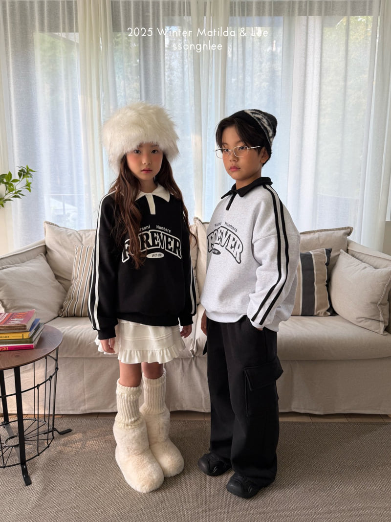 Matilda & Lee - Korean Children Fashion - #childrensboutique - Forever Collar Sweatshirt - 11