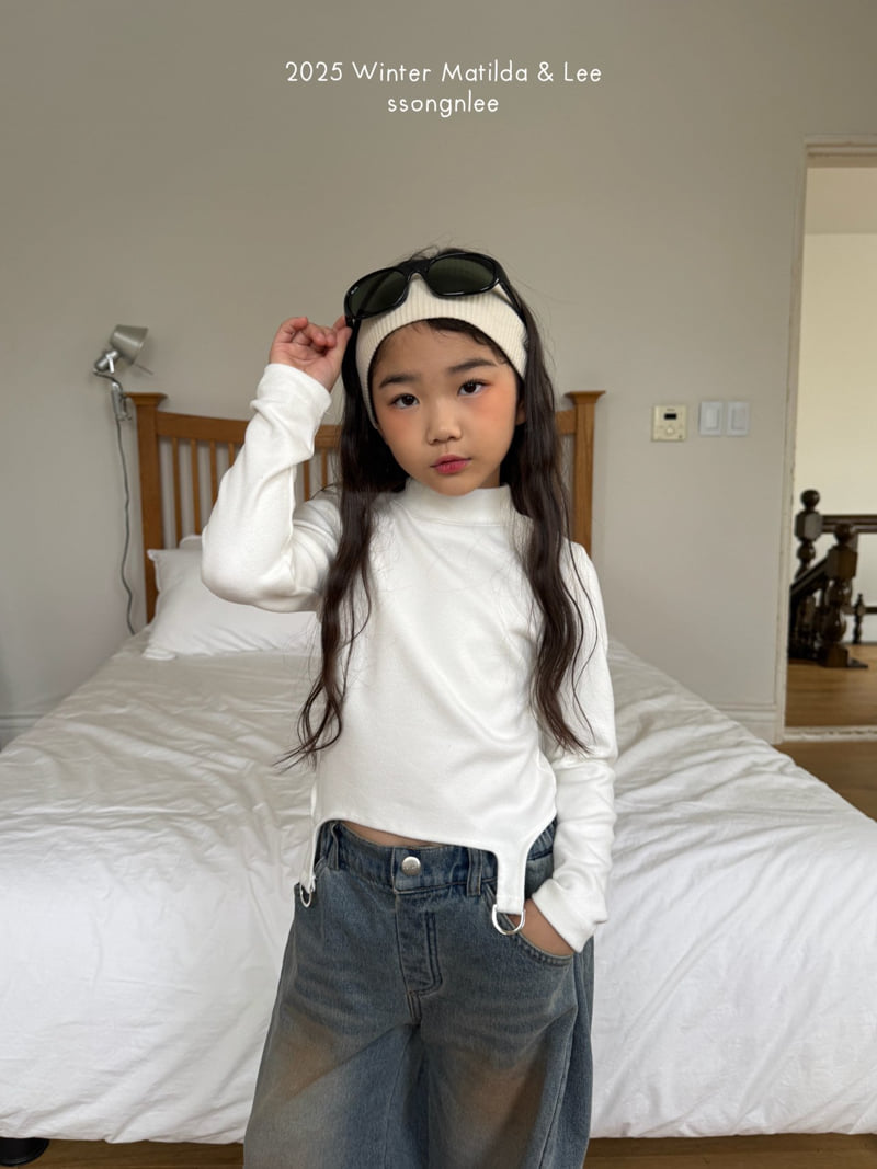 Matilda & Lee - Korean Children Fashion - #childrensboutique - D-ring Half Turtleneck Tee - 5
