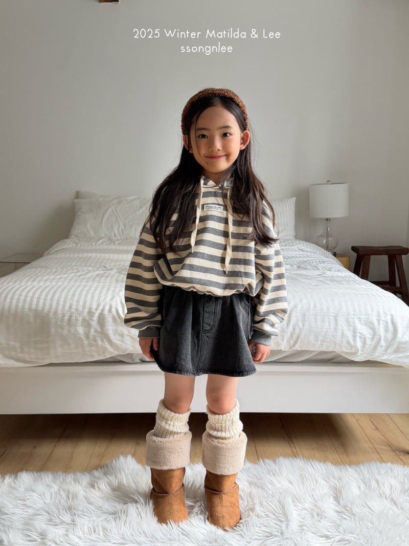 Matilda & Lee - Korean Children Fashion - #childofig - Stripe Label Hoodie - 4