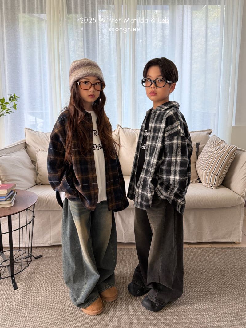 Matilda & Lee - Korean Children Fashion - #childrensboutique - Cozy Check Shirt - 7