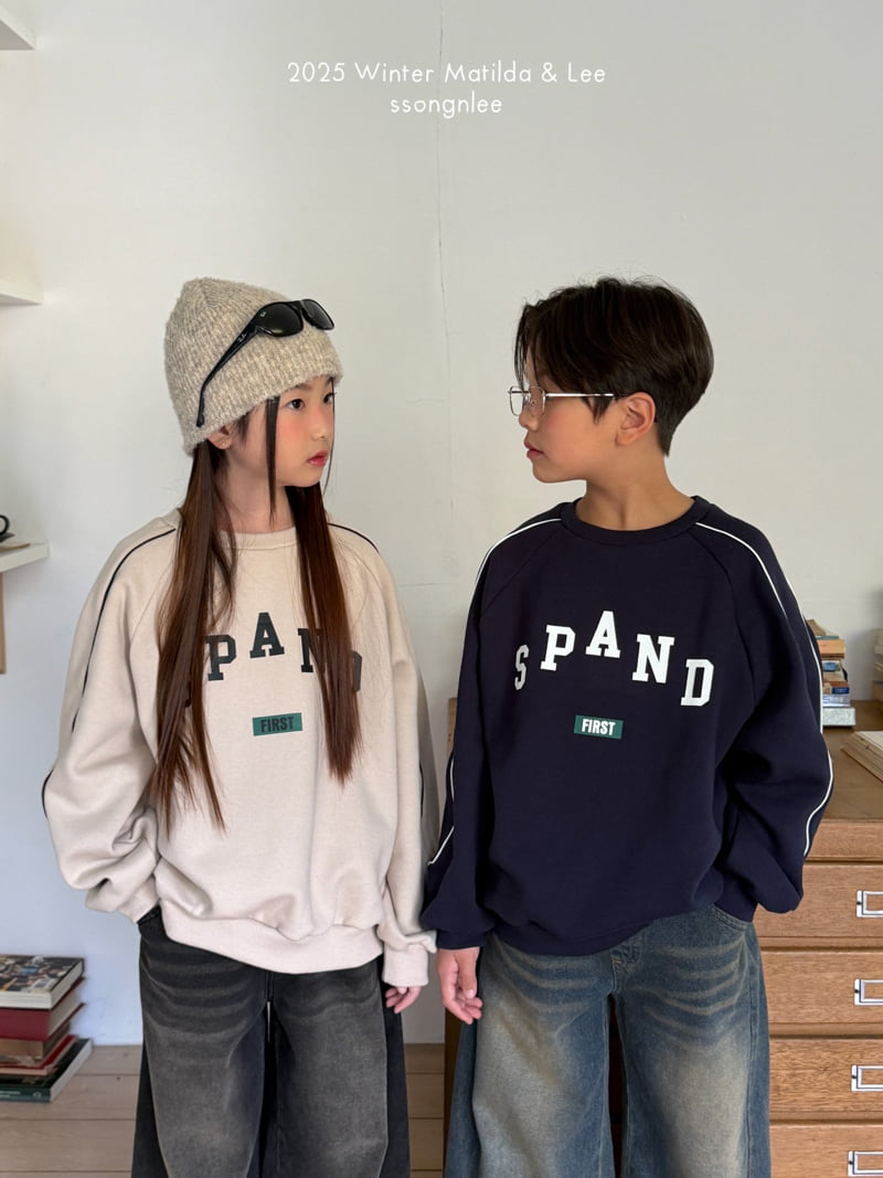 Matilda & Lee - Korean Children Fashion - #childofig - Spanned Line Sweatshirt - 4